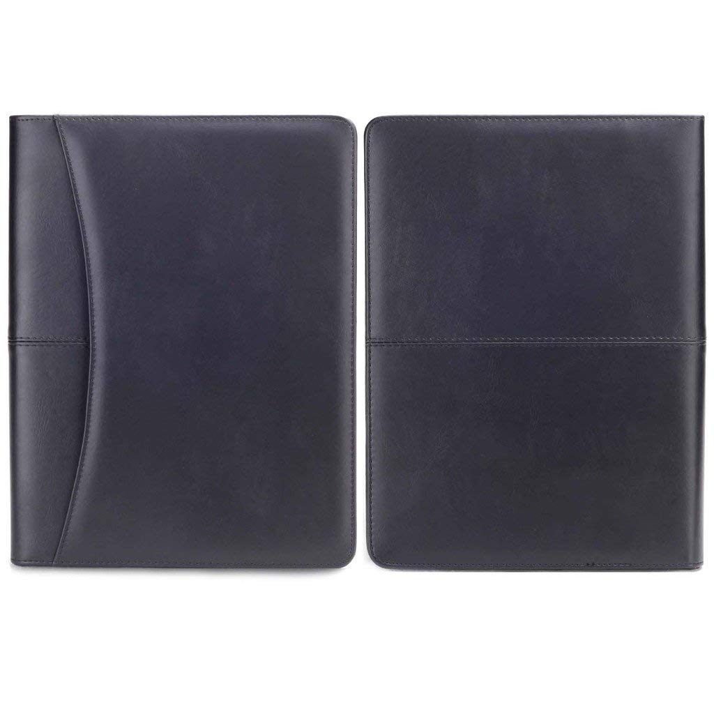 Black PU Leather Portfolio Folder-5