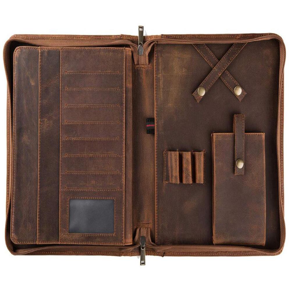 high-end leather portfolio