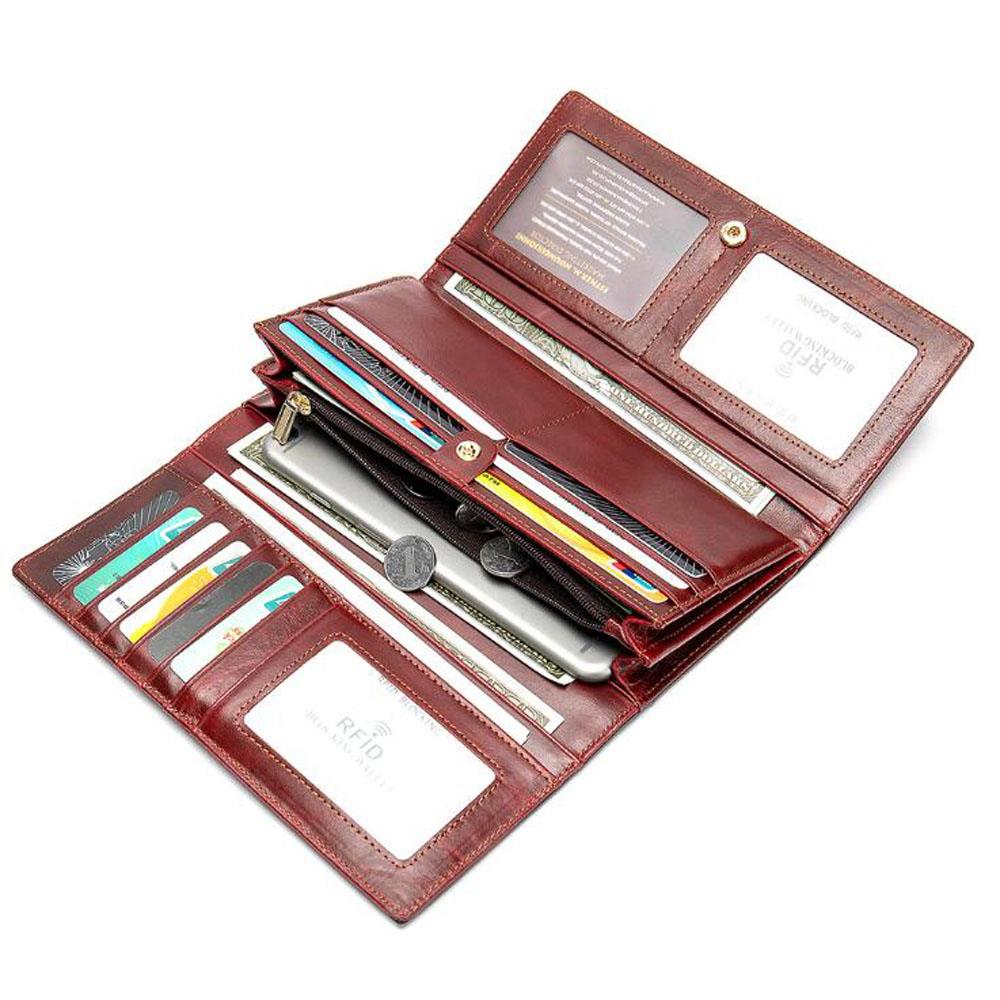 luxury women leather wallet