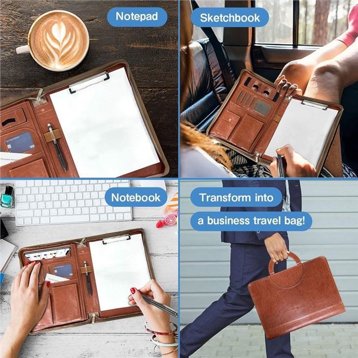 Custom Logo Leather File Folder