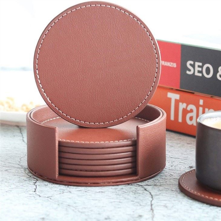 Leather Drink Coaster Set Of 8 Leather Drink Coaster Set Of 8